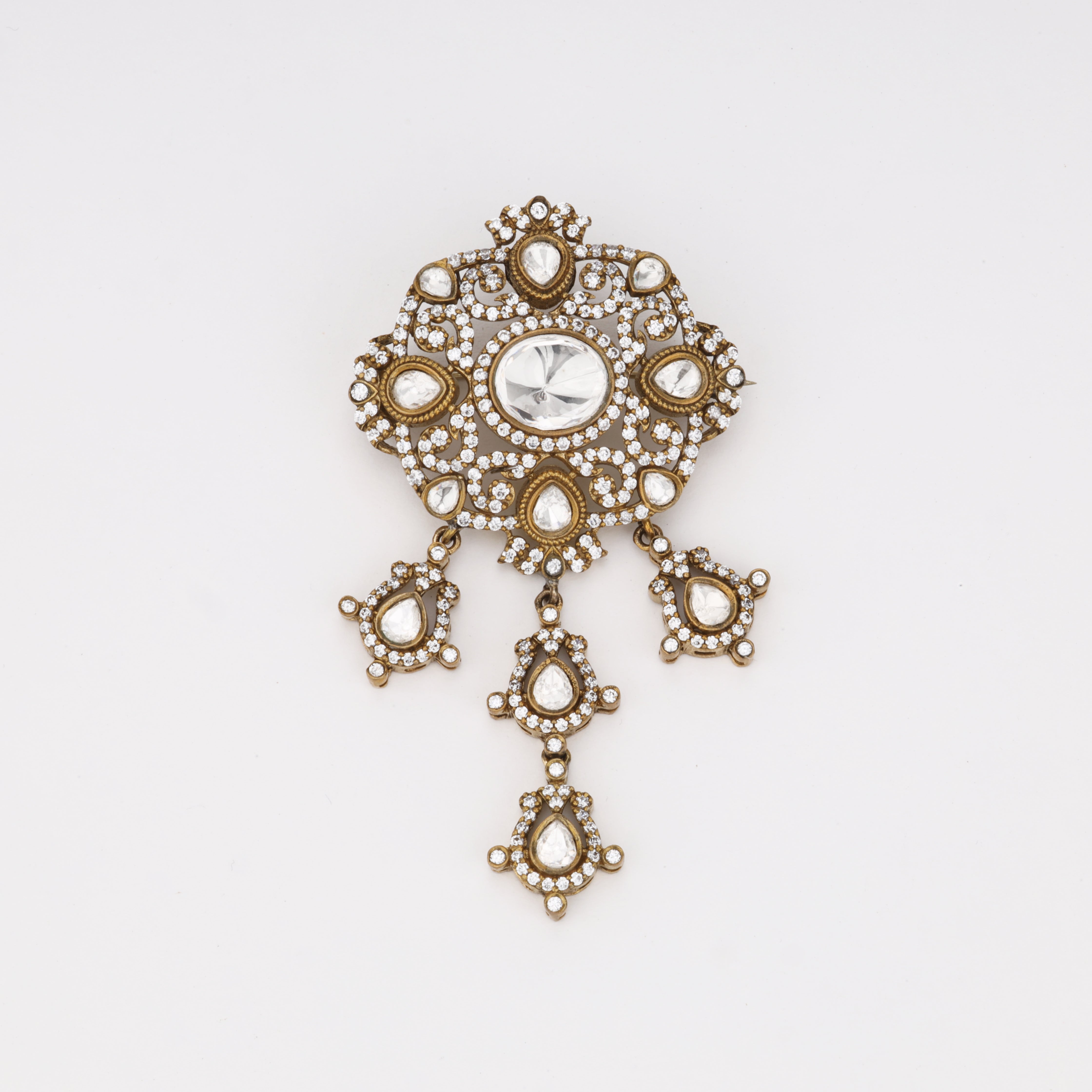 Regal Chandrika Crystal Brooch