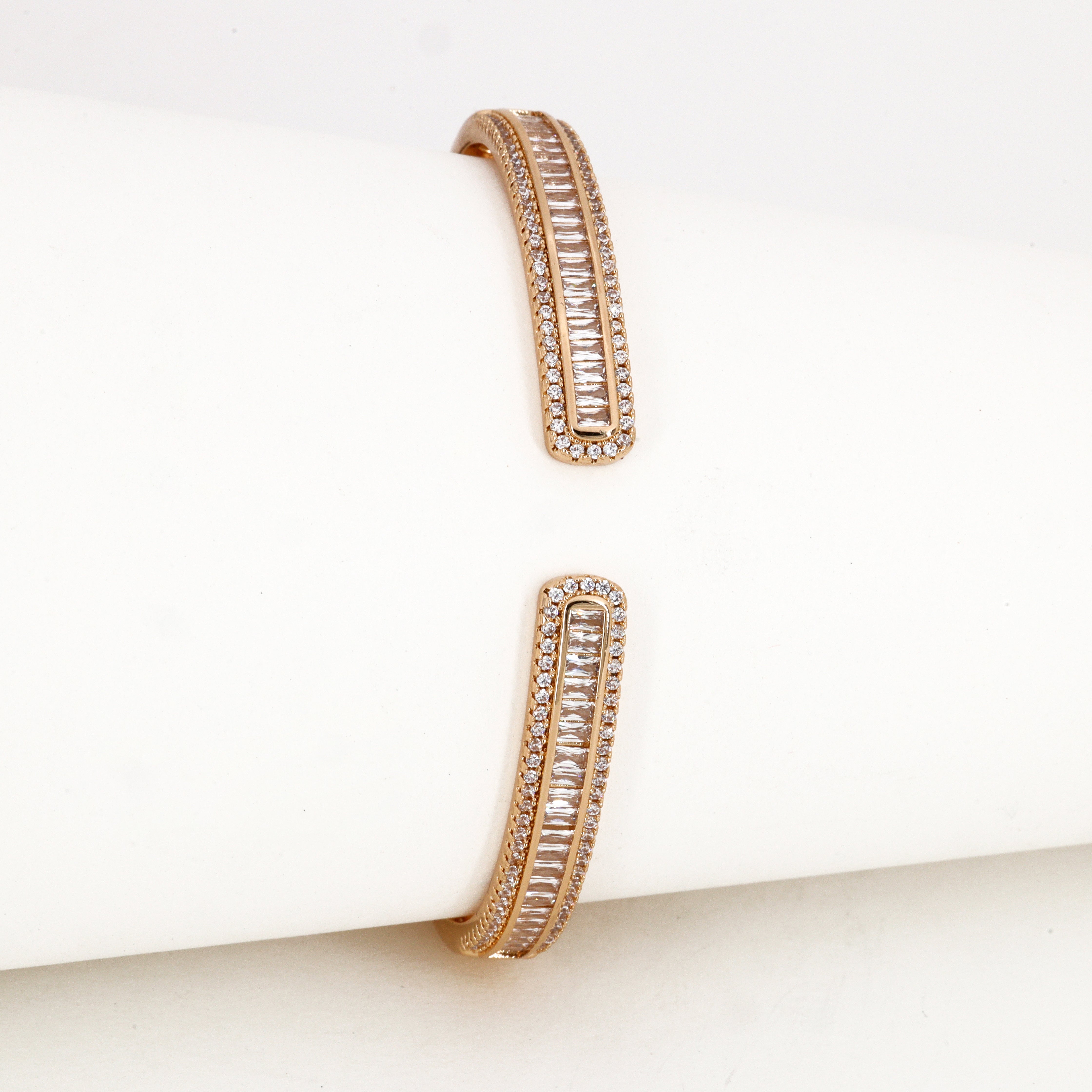 Rose Gold Crystals Western Bracelet