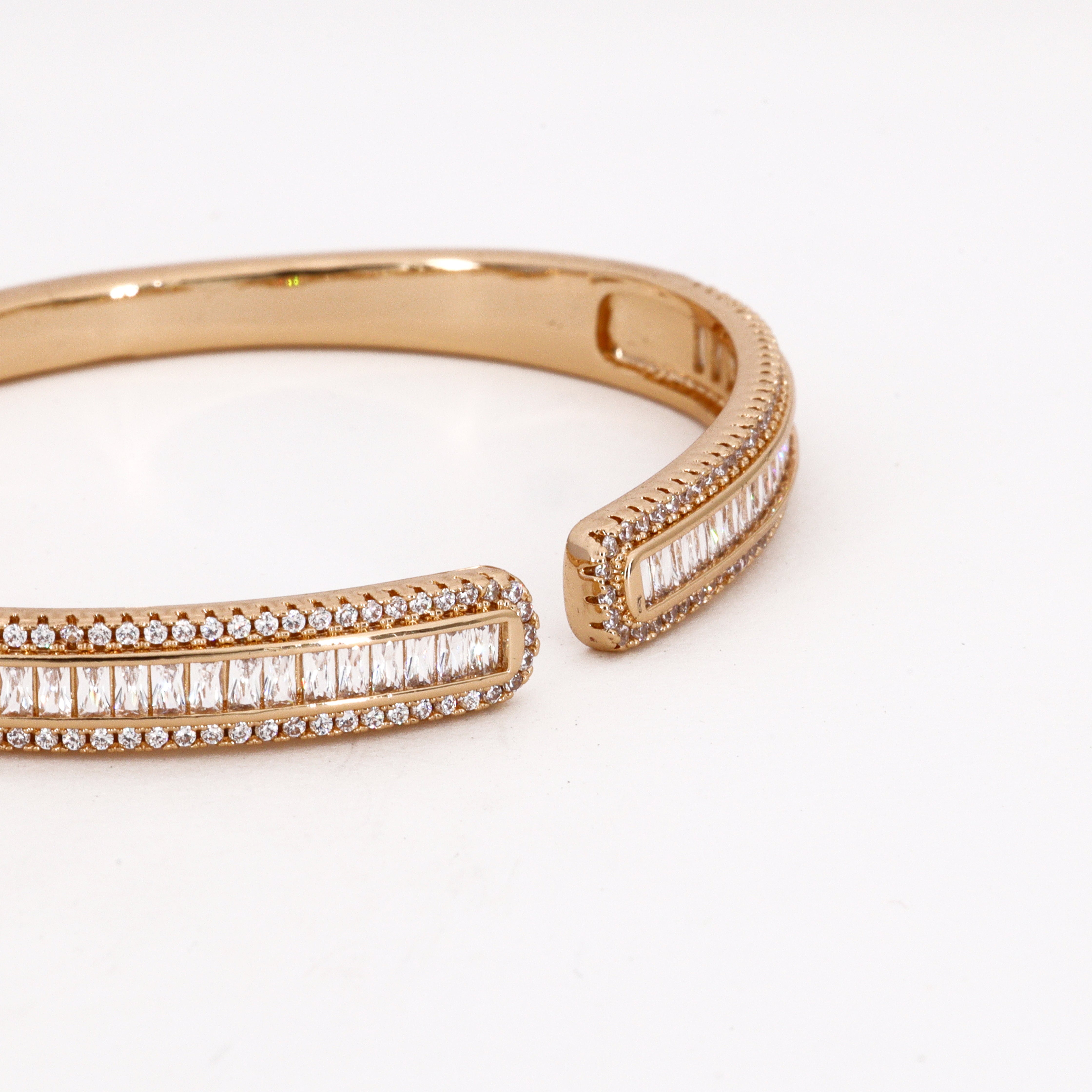 Rose Gold Crystals Western Bracelet