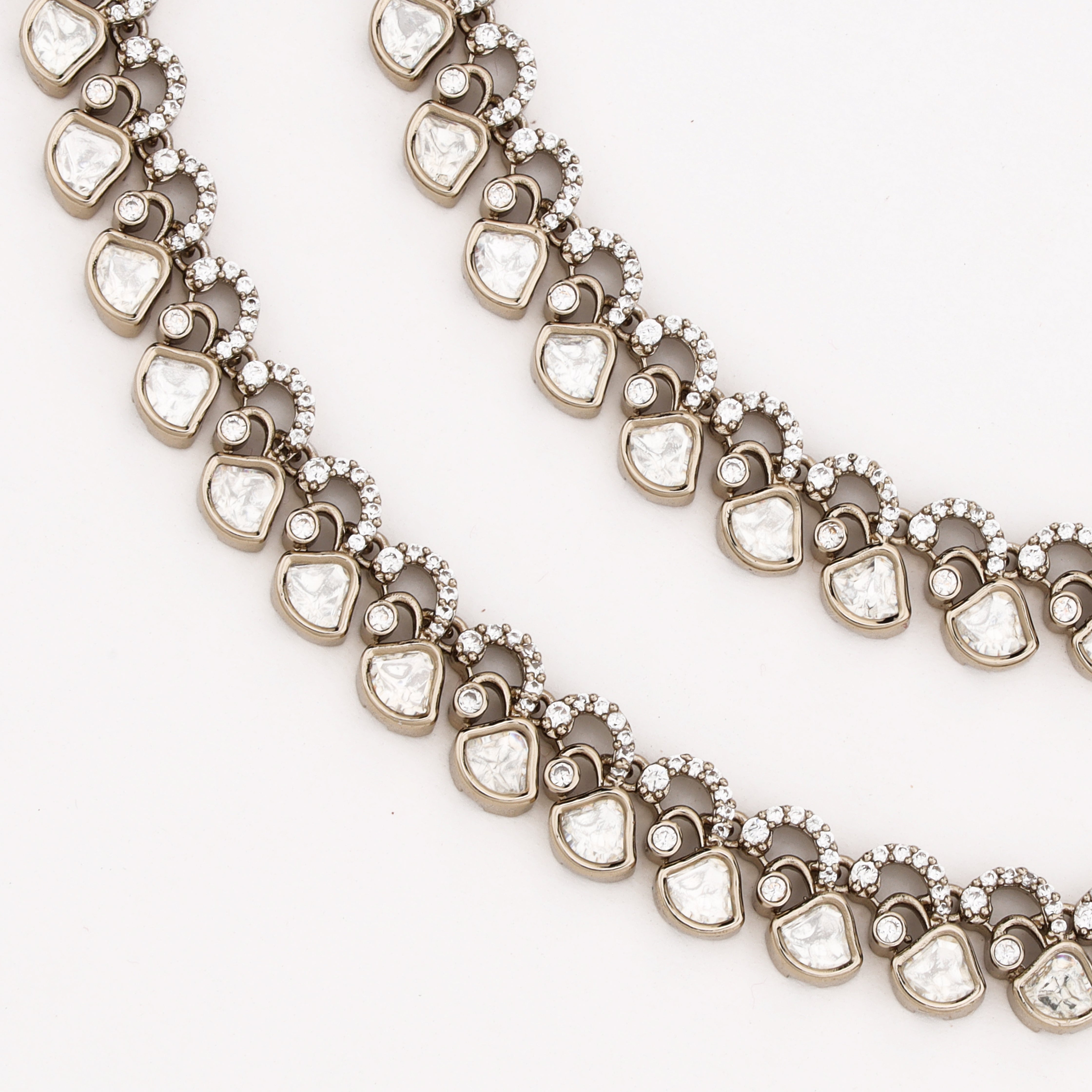 Elegant Kundan and Crystal Studded Designer Anklet for Women by US Catalog