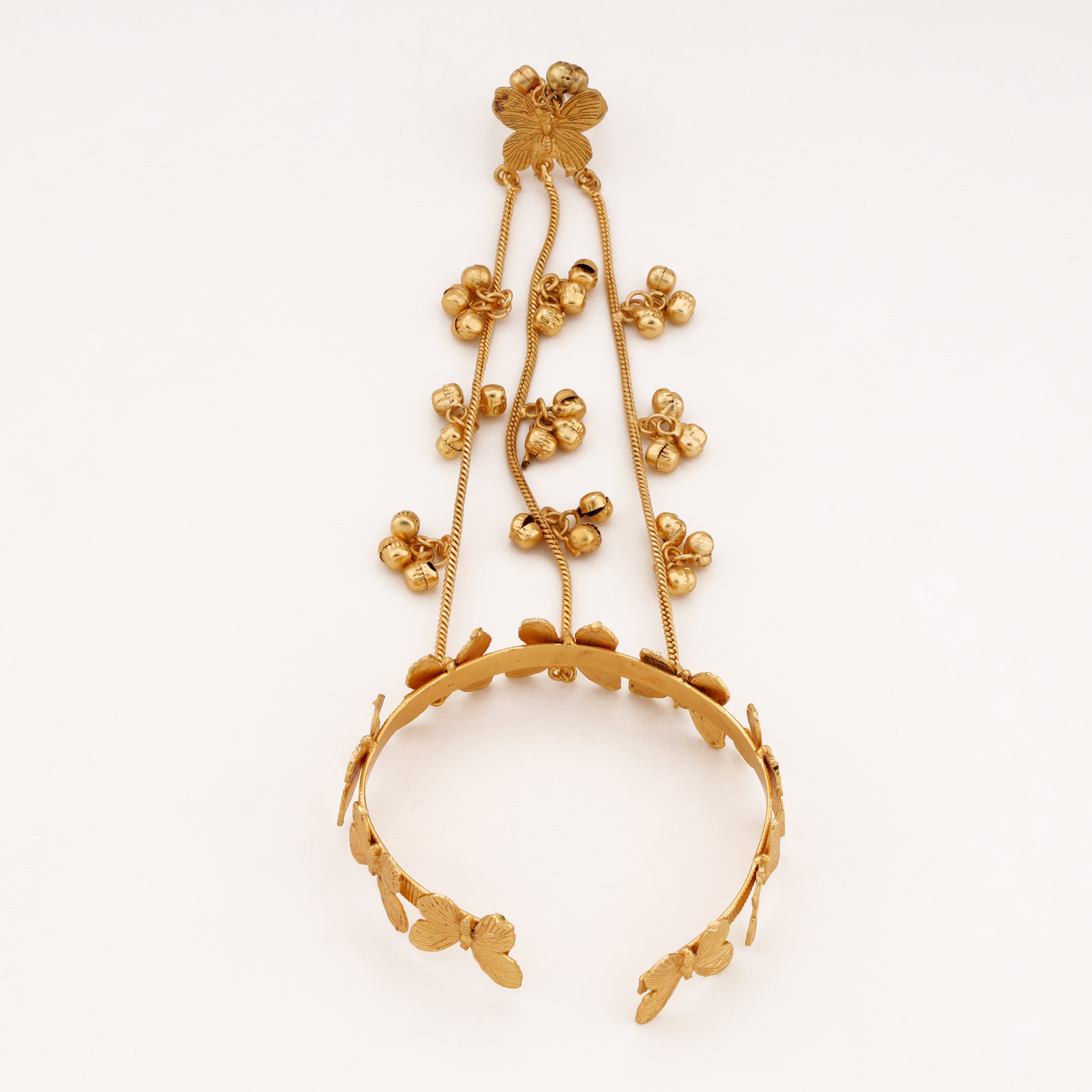Floral Ghungroo Chain Hathphool