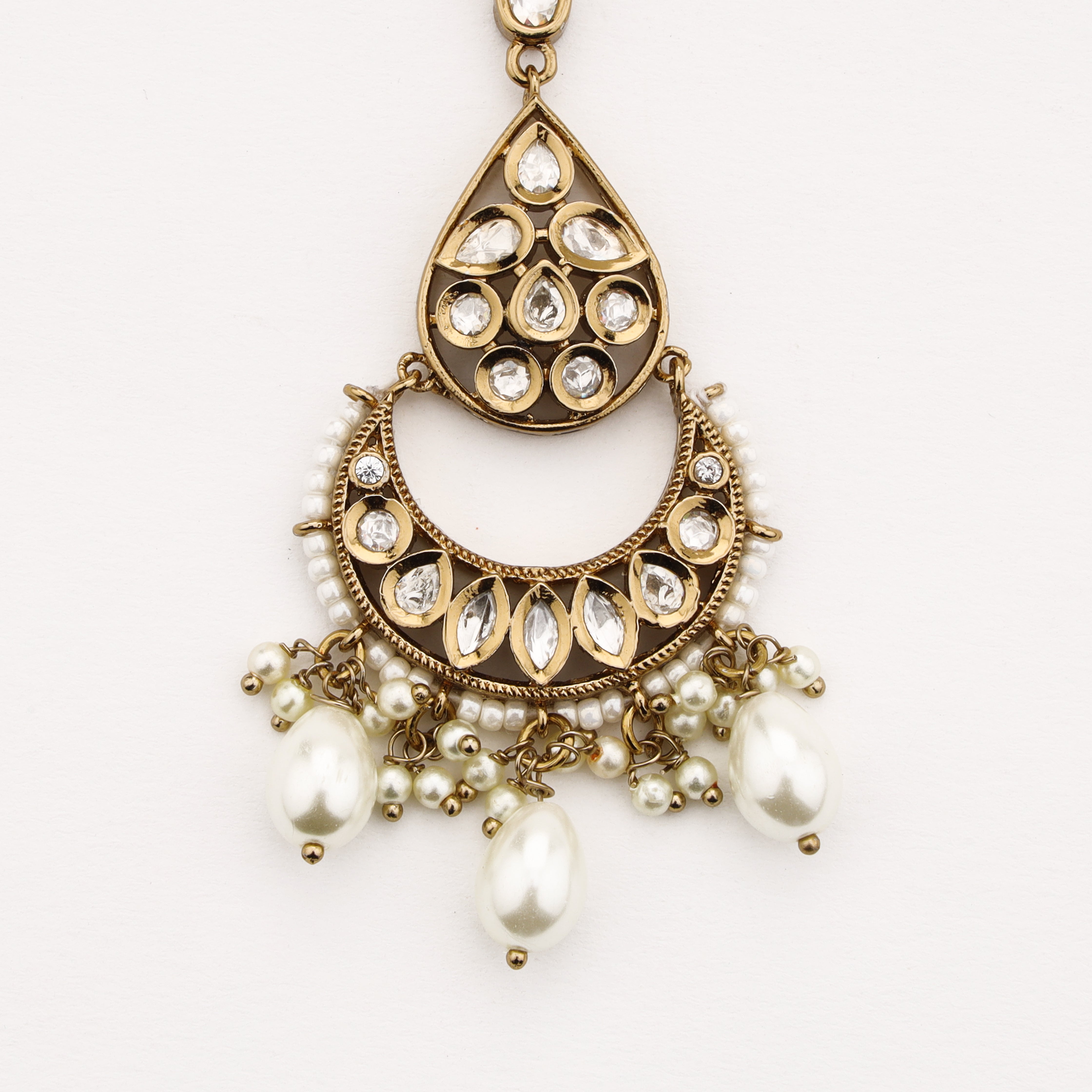 Meher Crescent Pearl Maang Tika