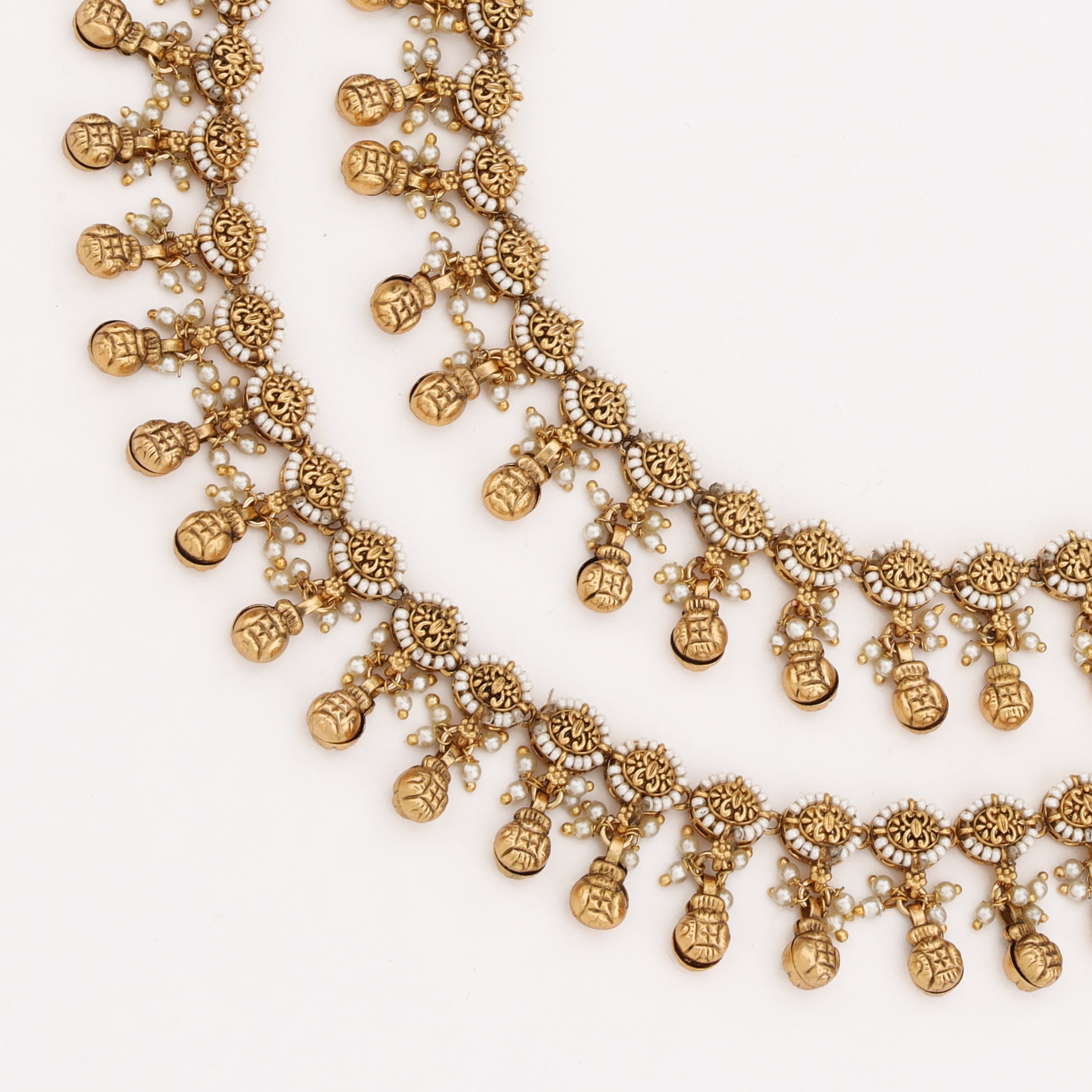 Heritage Coin Charm Payal with antique coin danglers by US Catalog
