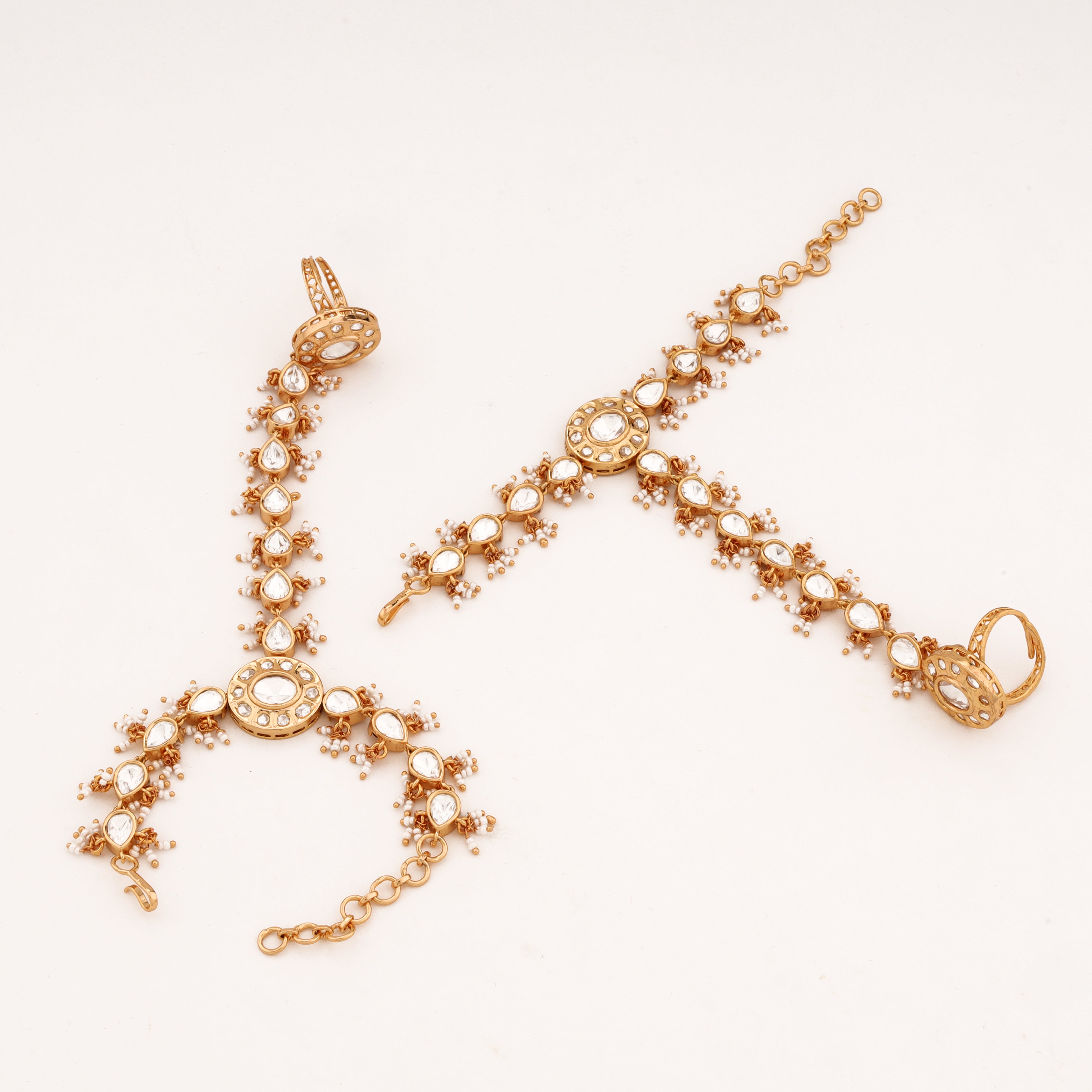 Teardrop Kundan Pearl Pocha