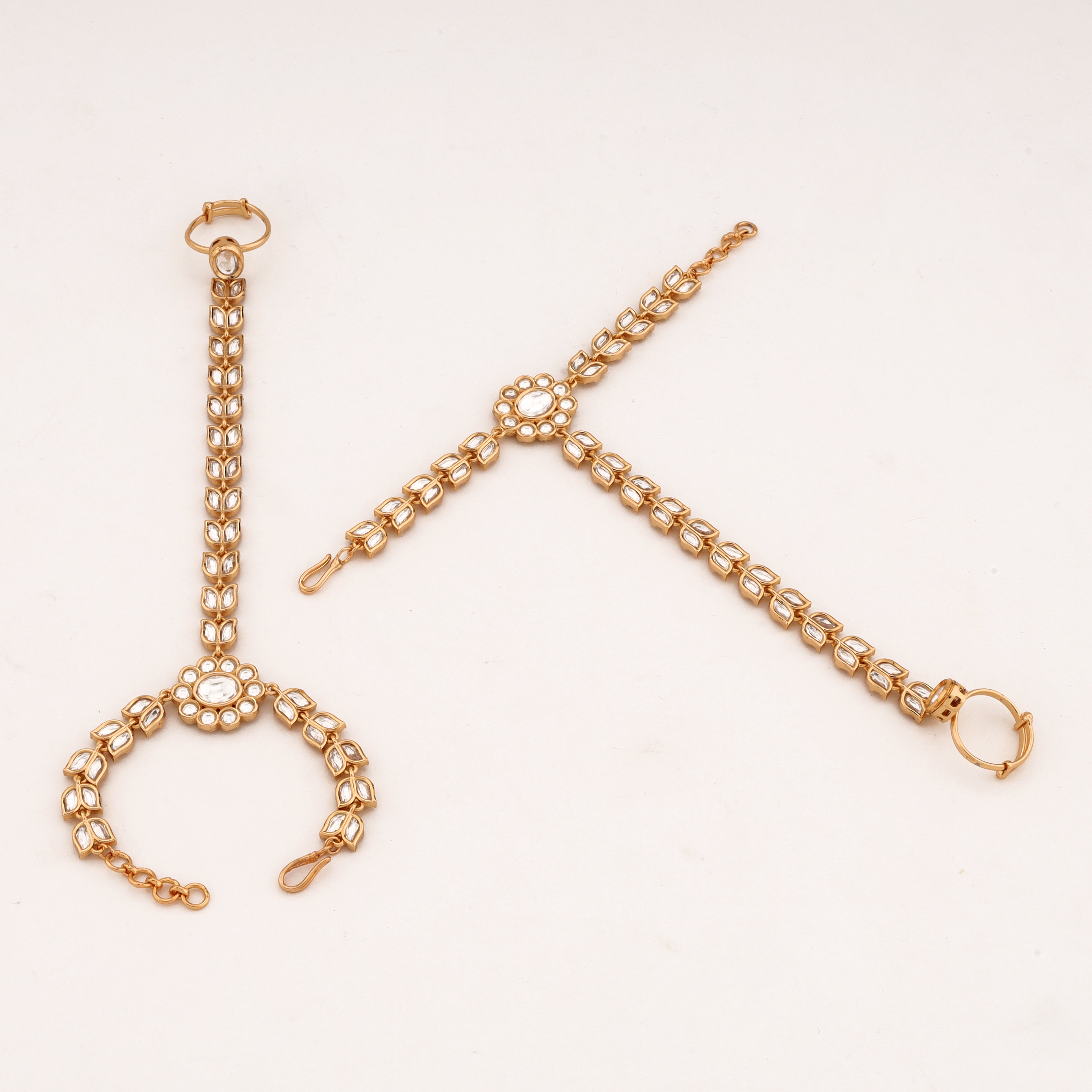 Minimal Kundan Link Hathphool
