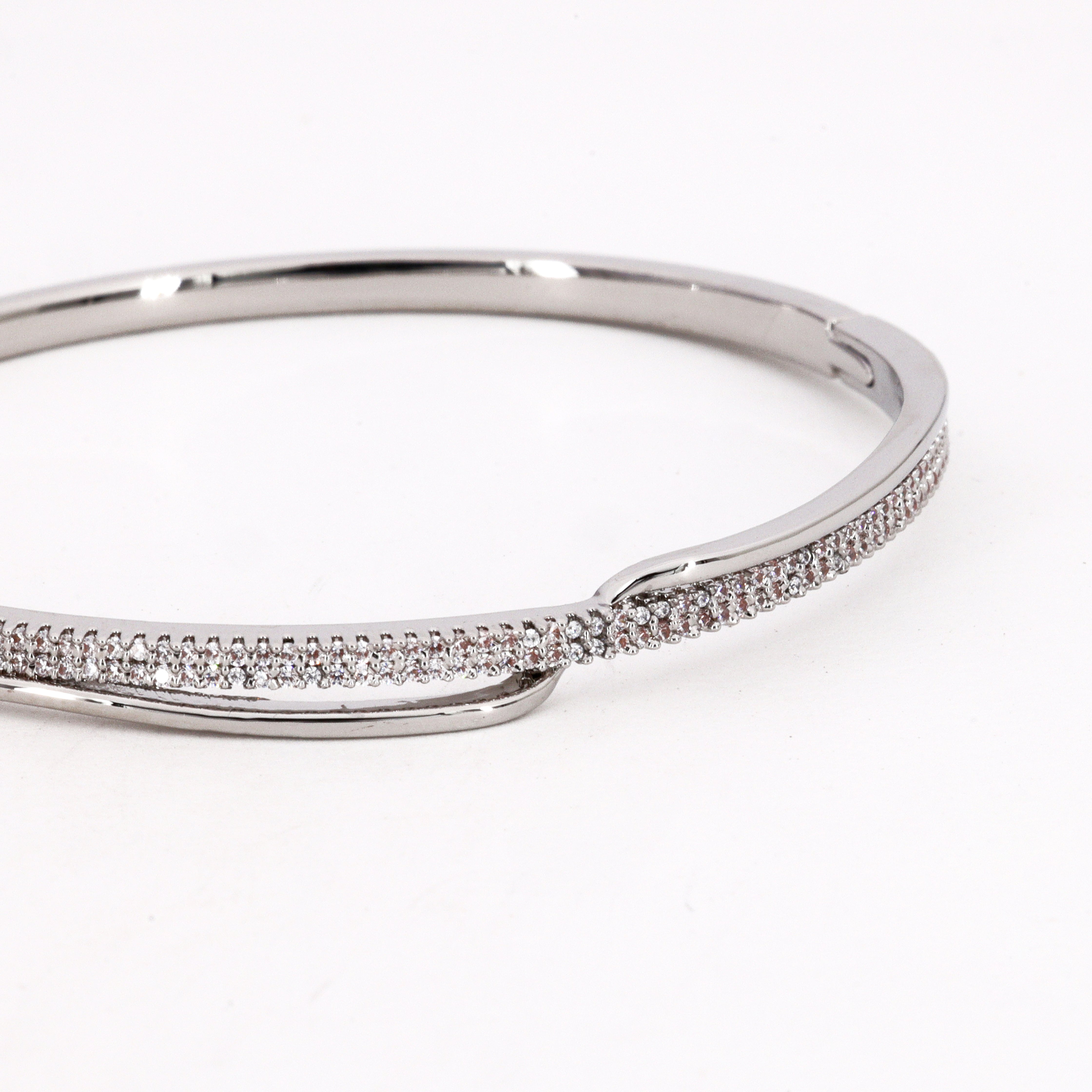 Crystal Asymmetrical Overlap Westren Bracelet