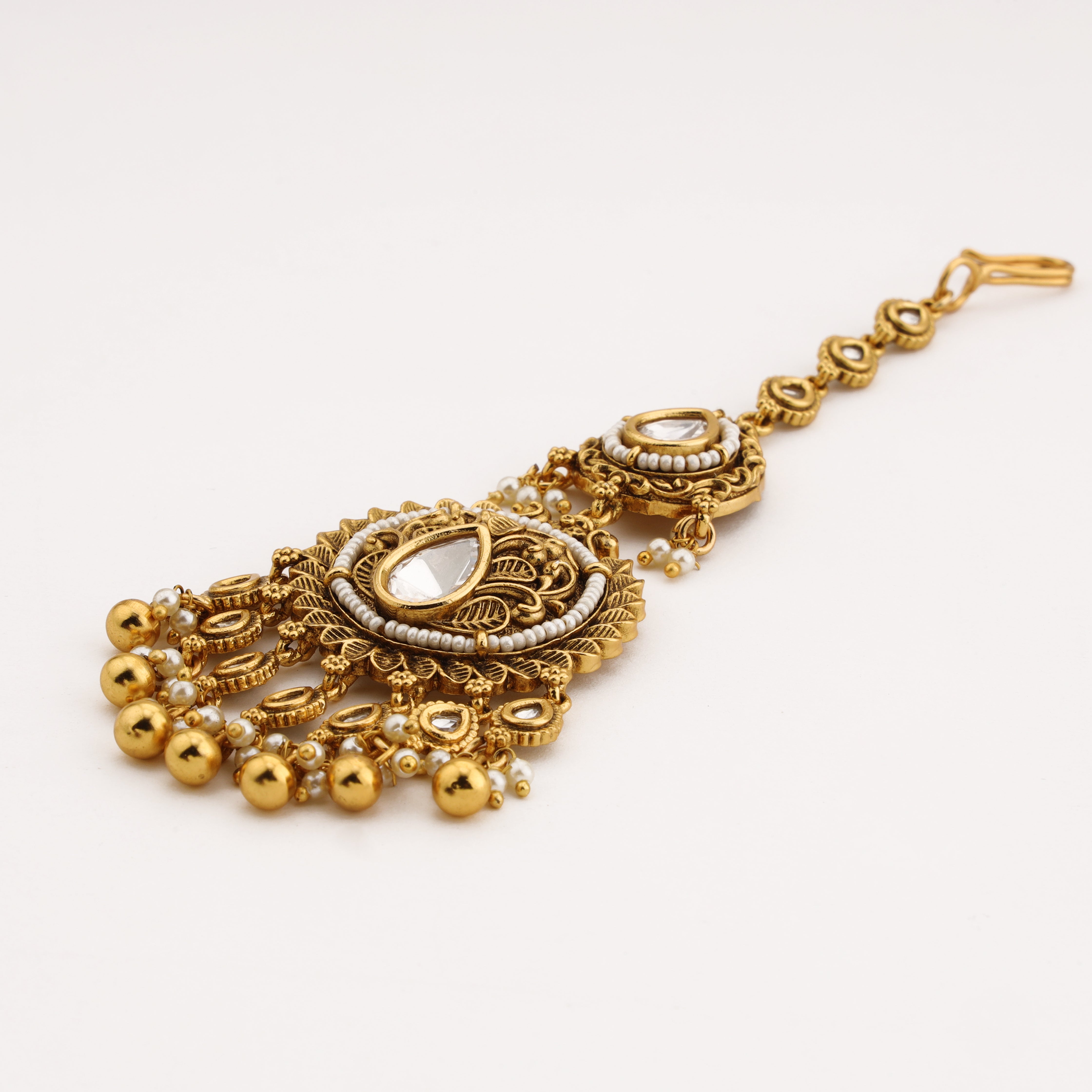 Royal Heritage Pearl Maang Tika