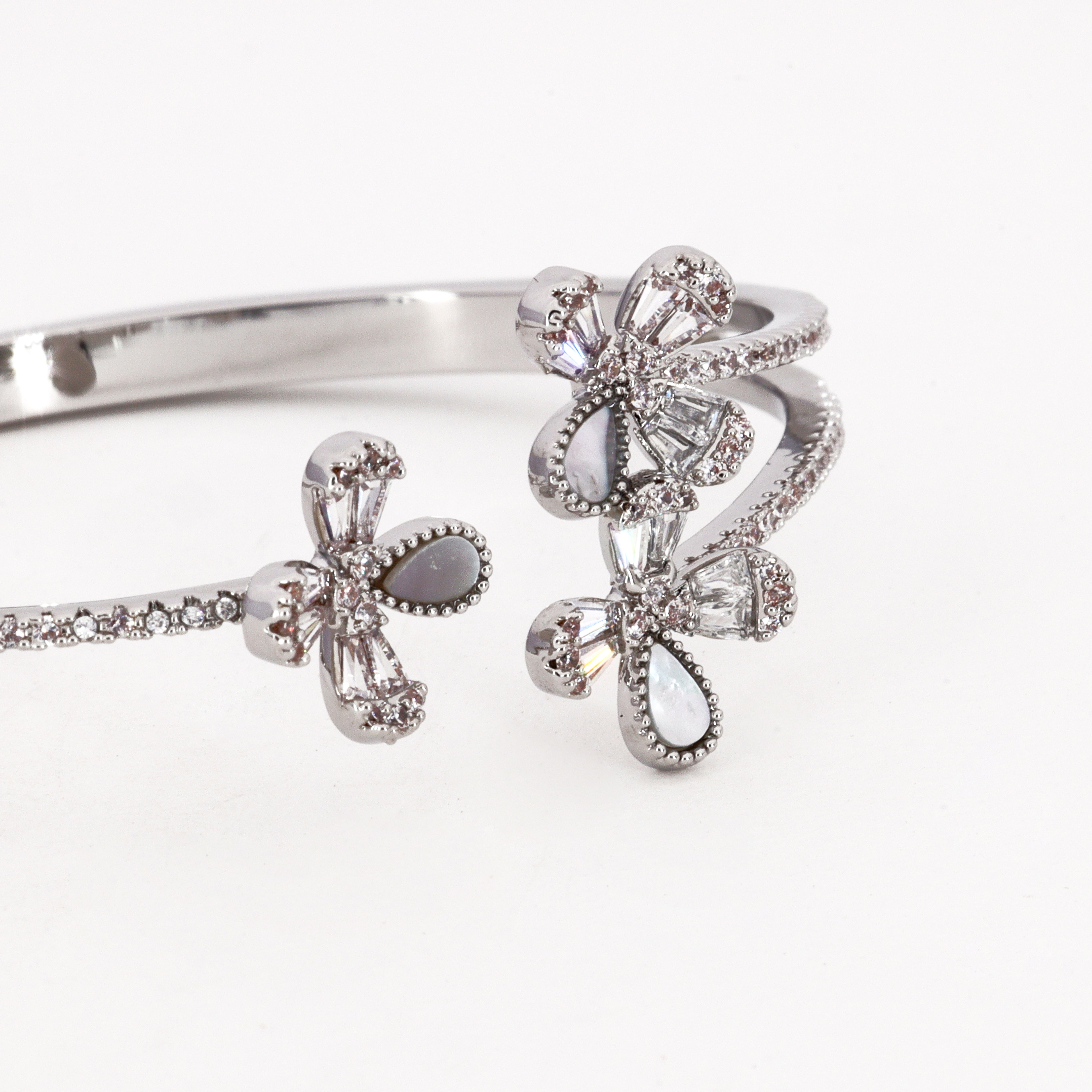Floral Crystal Western Bracelet