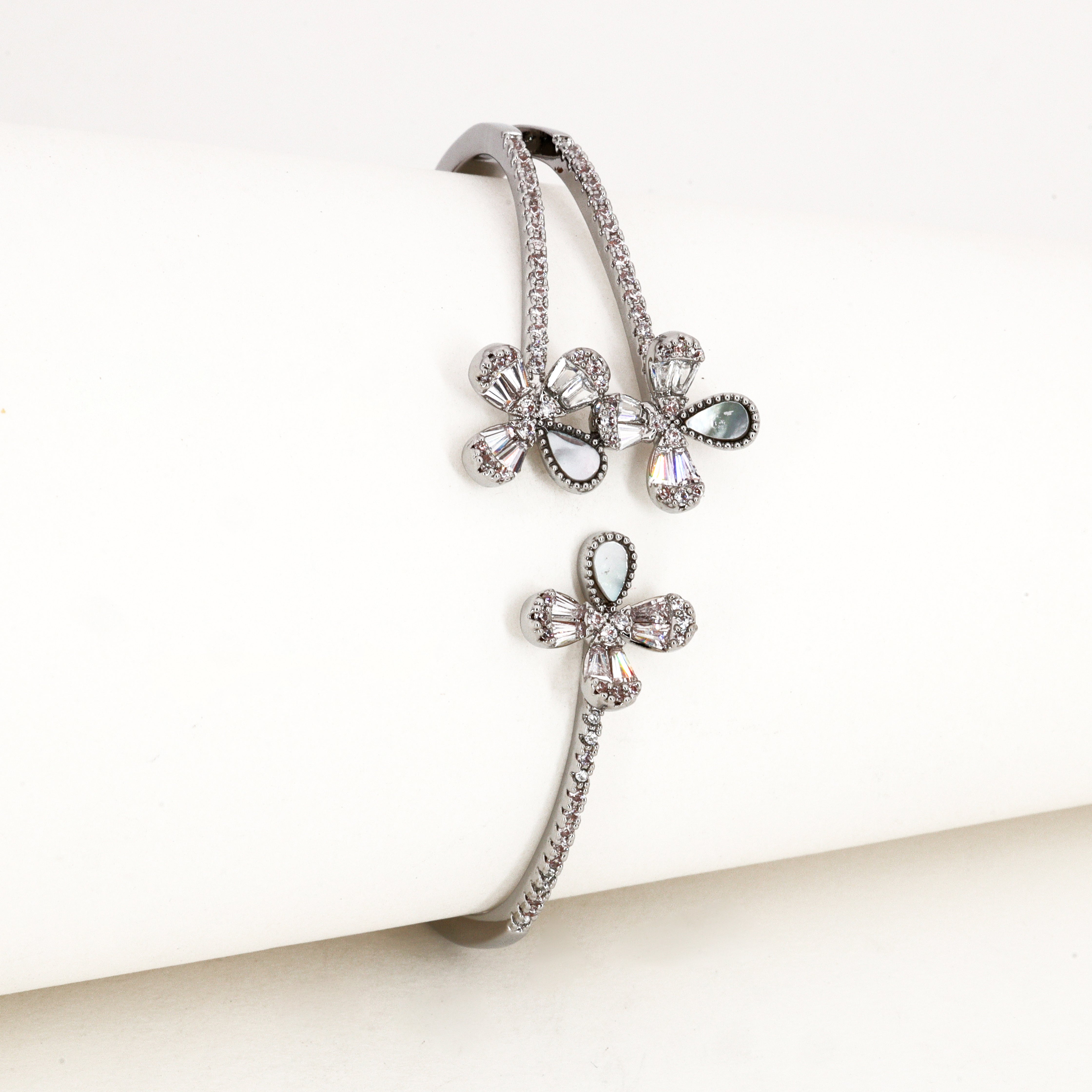 Floral Crystal Western Bracelet