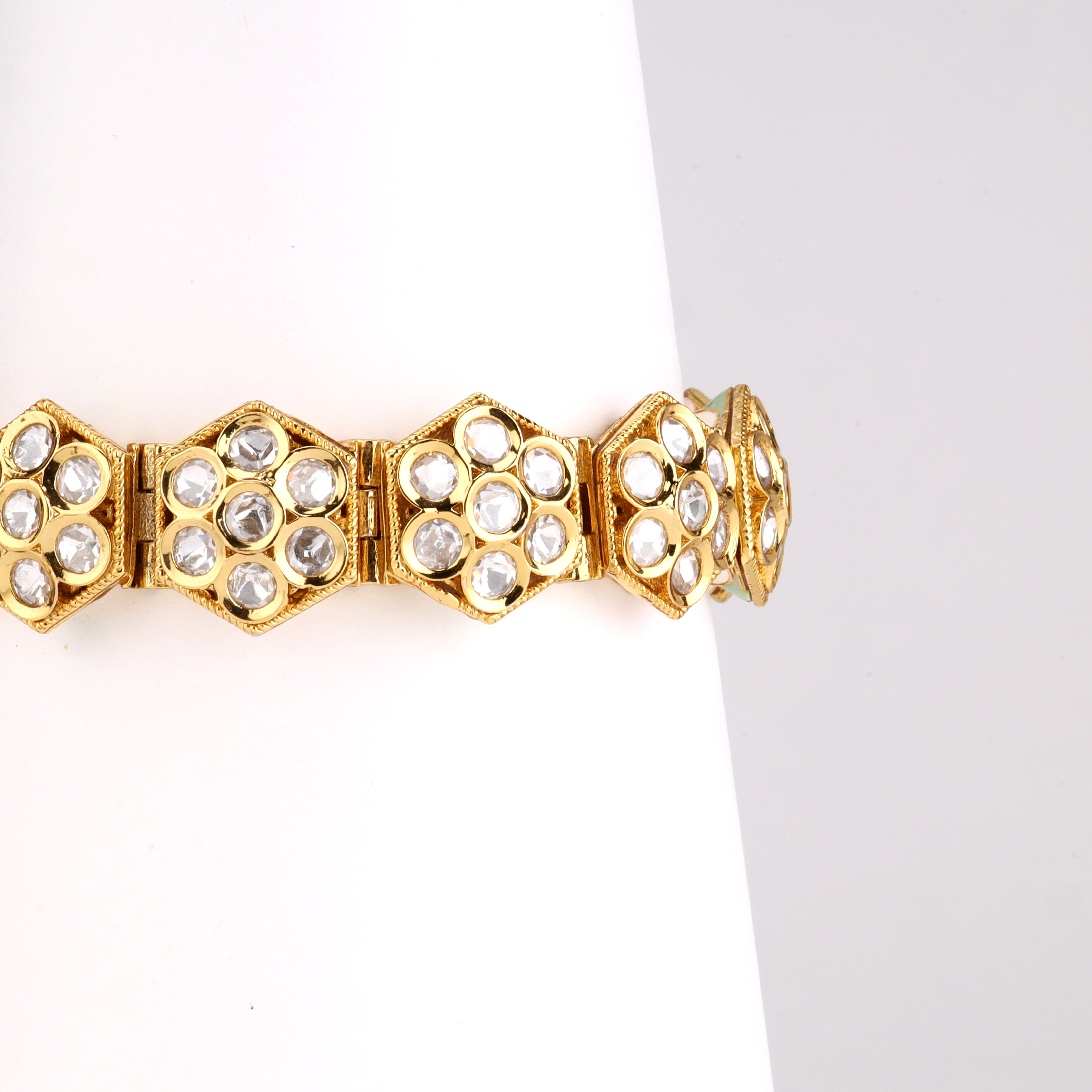 Hexa Cut Crystal Heritage Bracelet