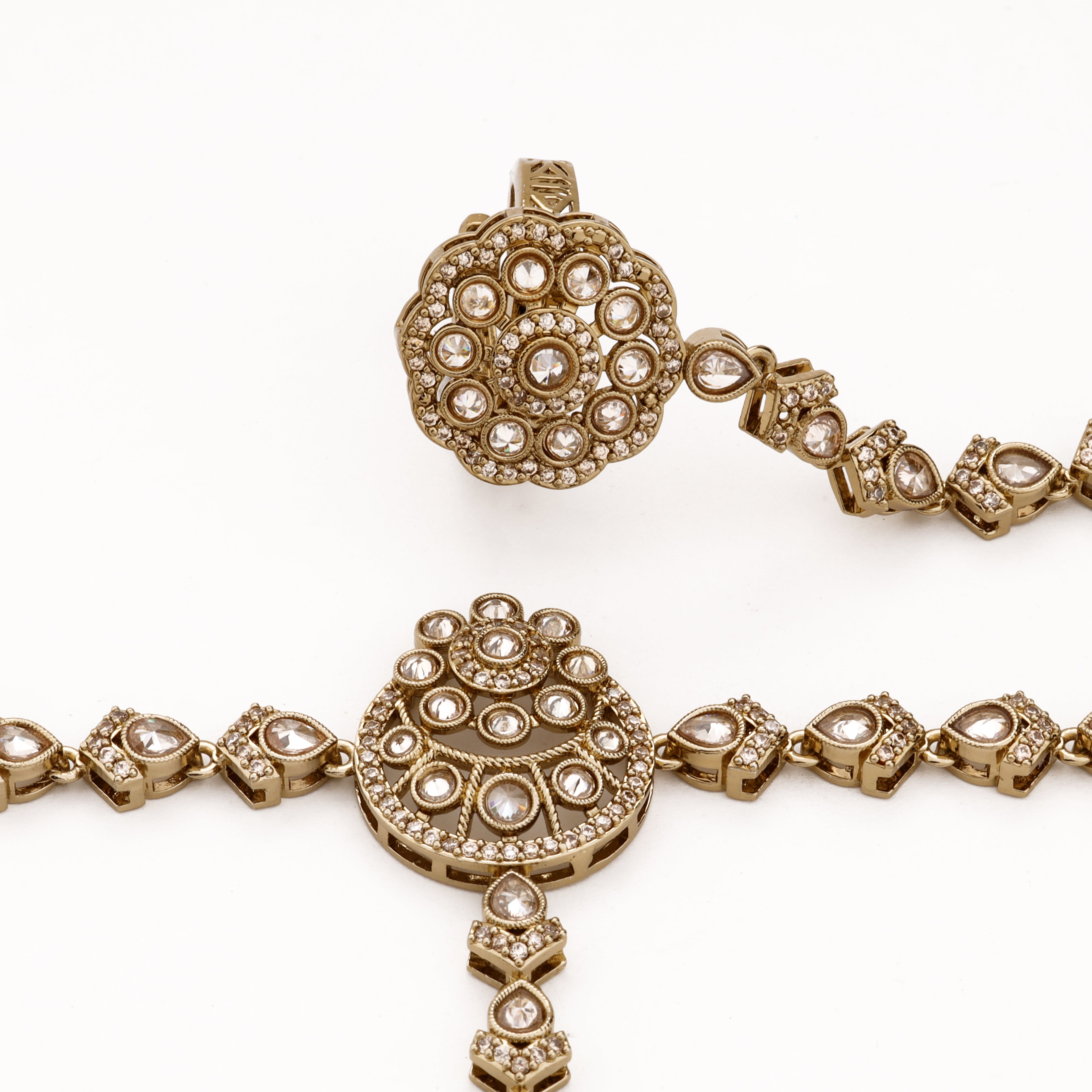 Antique Circular Kundan Link Pocha
