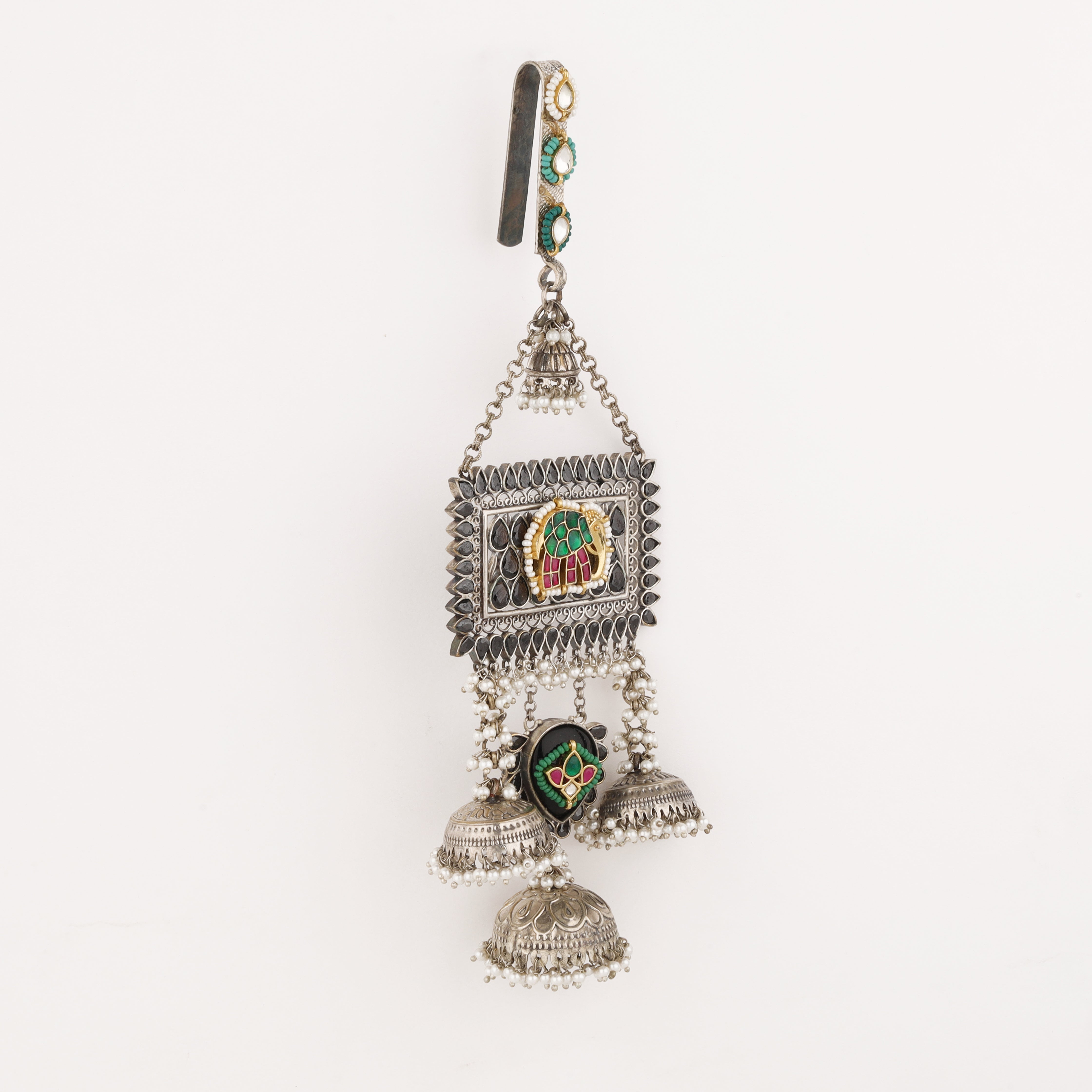 Rajwadi Oxidized Heritage Kamar Juda for Women