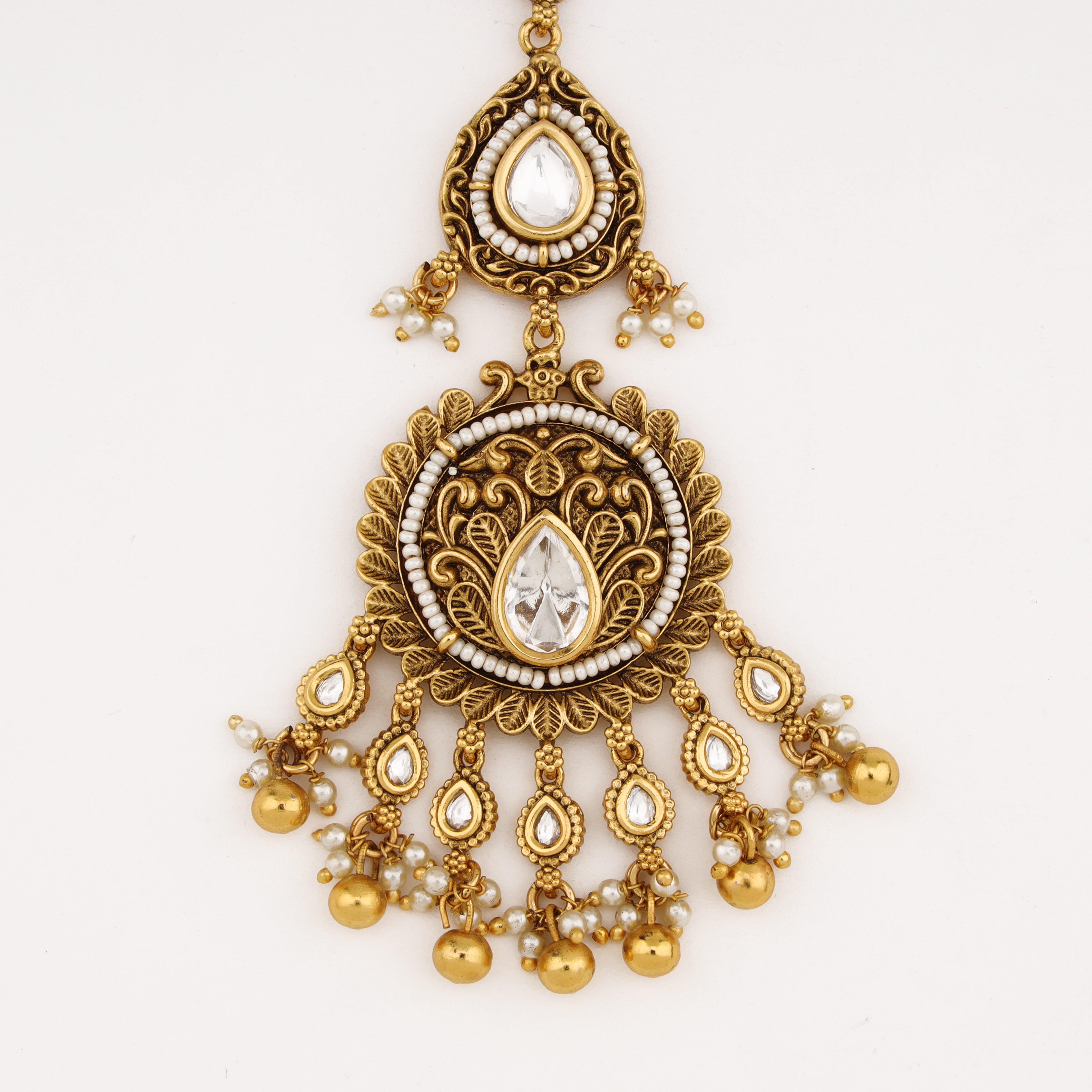 Royal Heritage Pearl Maang Tika