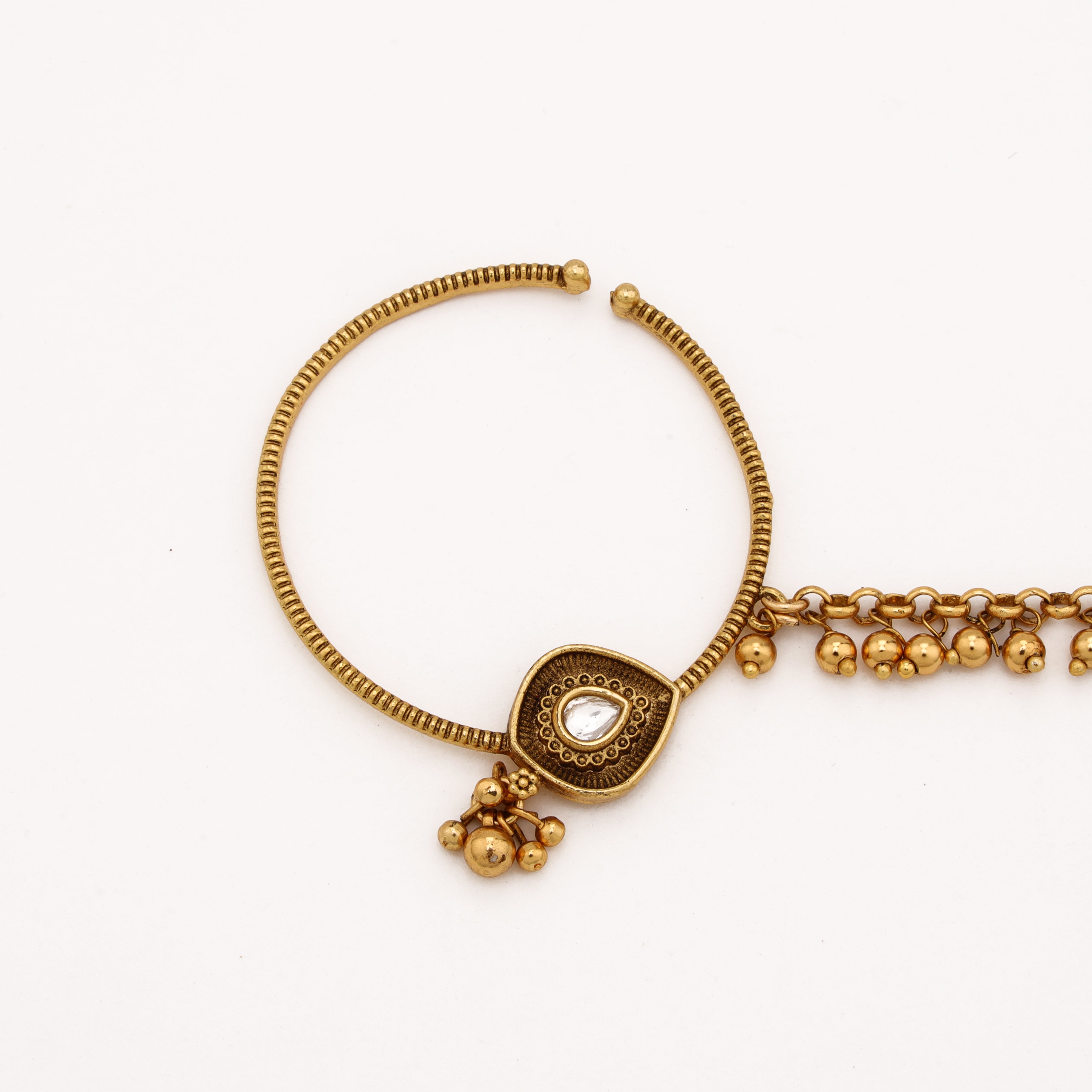 Ghungroo Antique Nose Ring