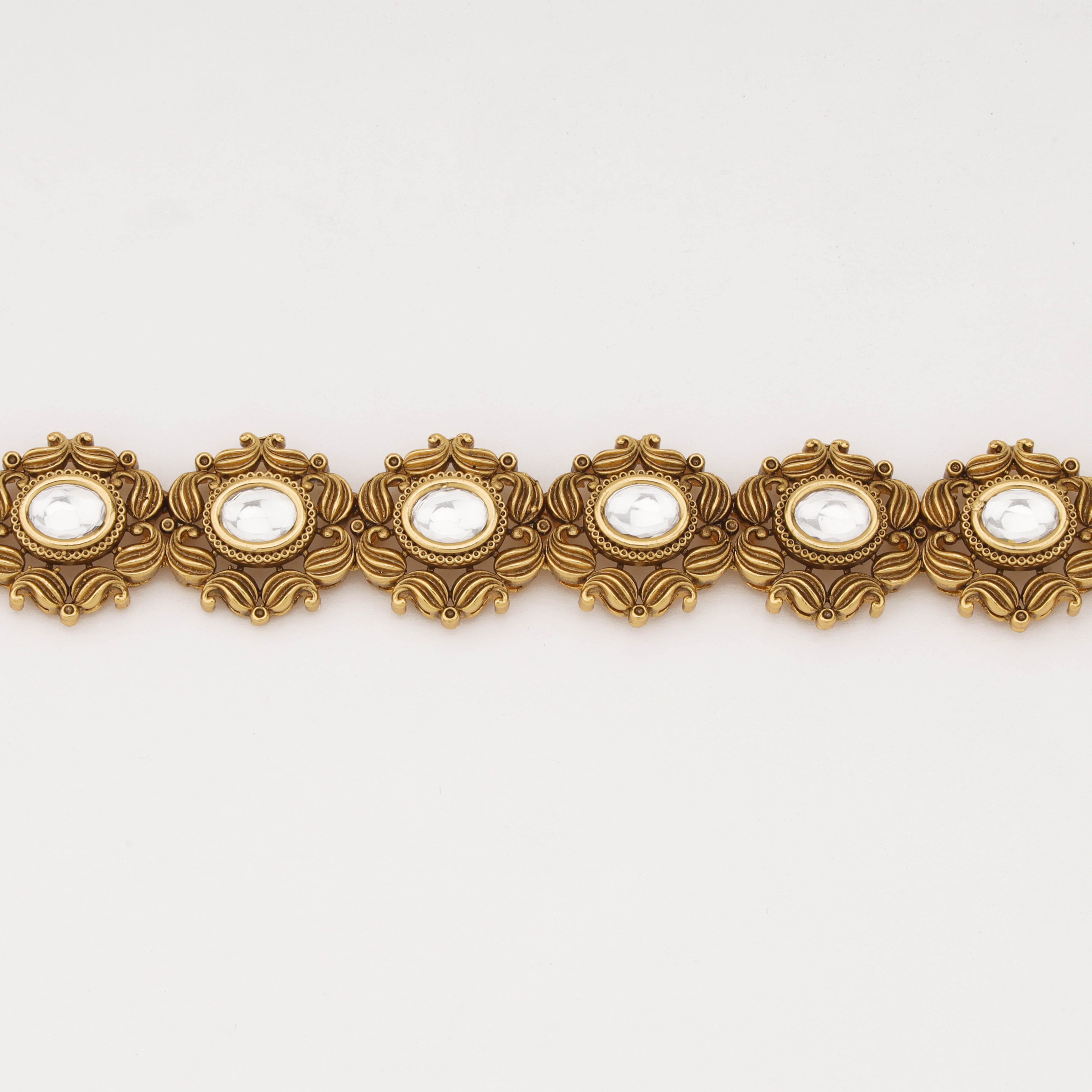 Vintage Kundan Antique Gold Bridal Mathapatti
