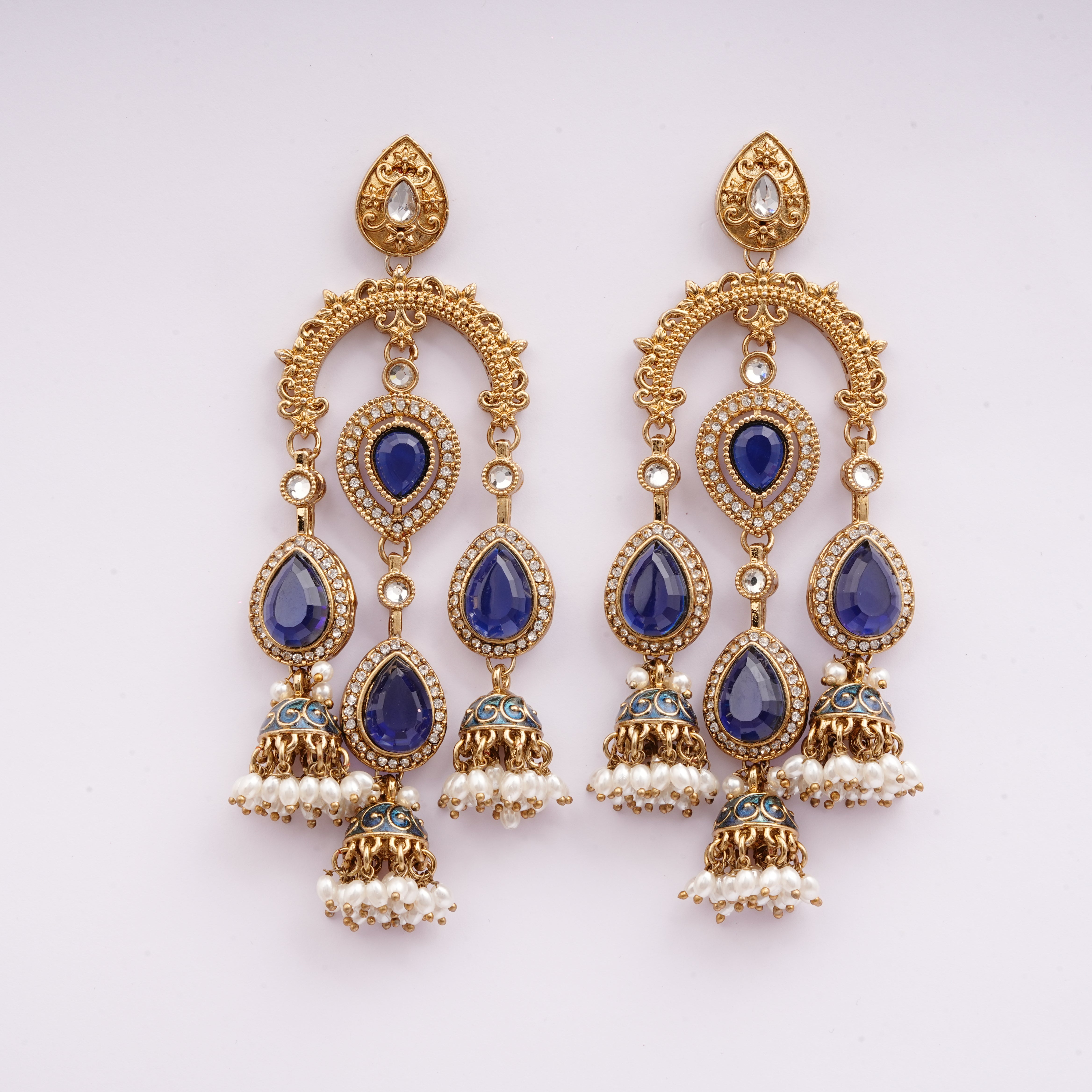Grand Archway Kundan Jhumka Earrings