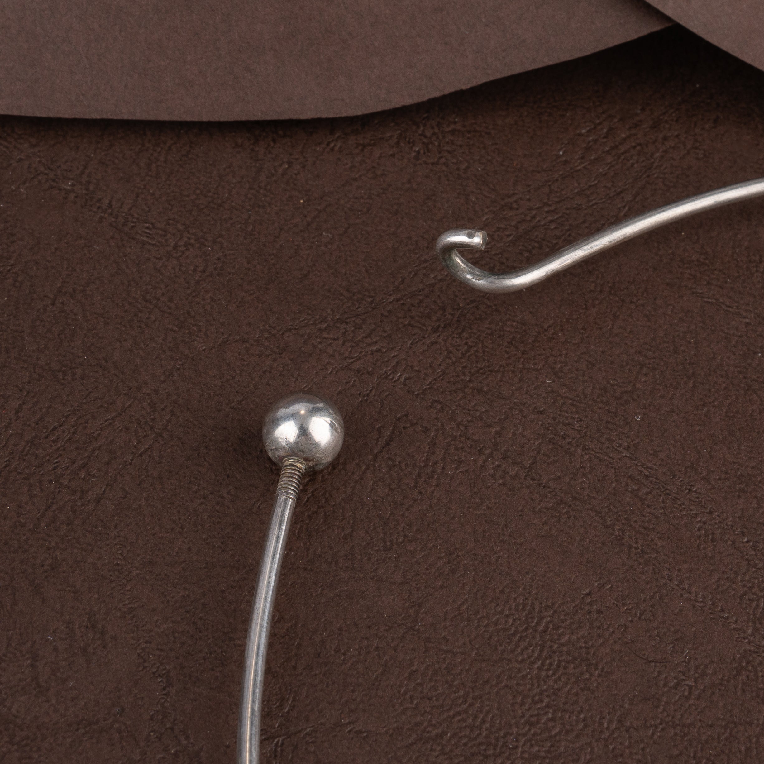 Oxidised Minimalist Rigid Wire Torque Hasli Choker Necklace