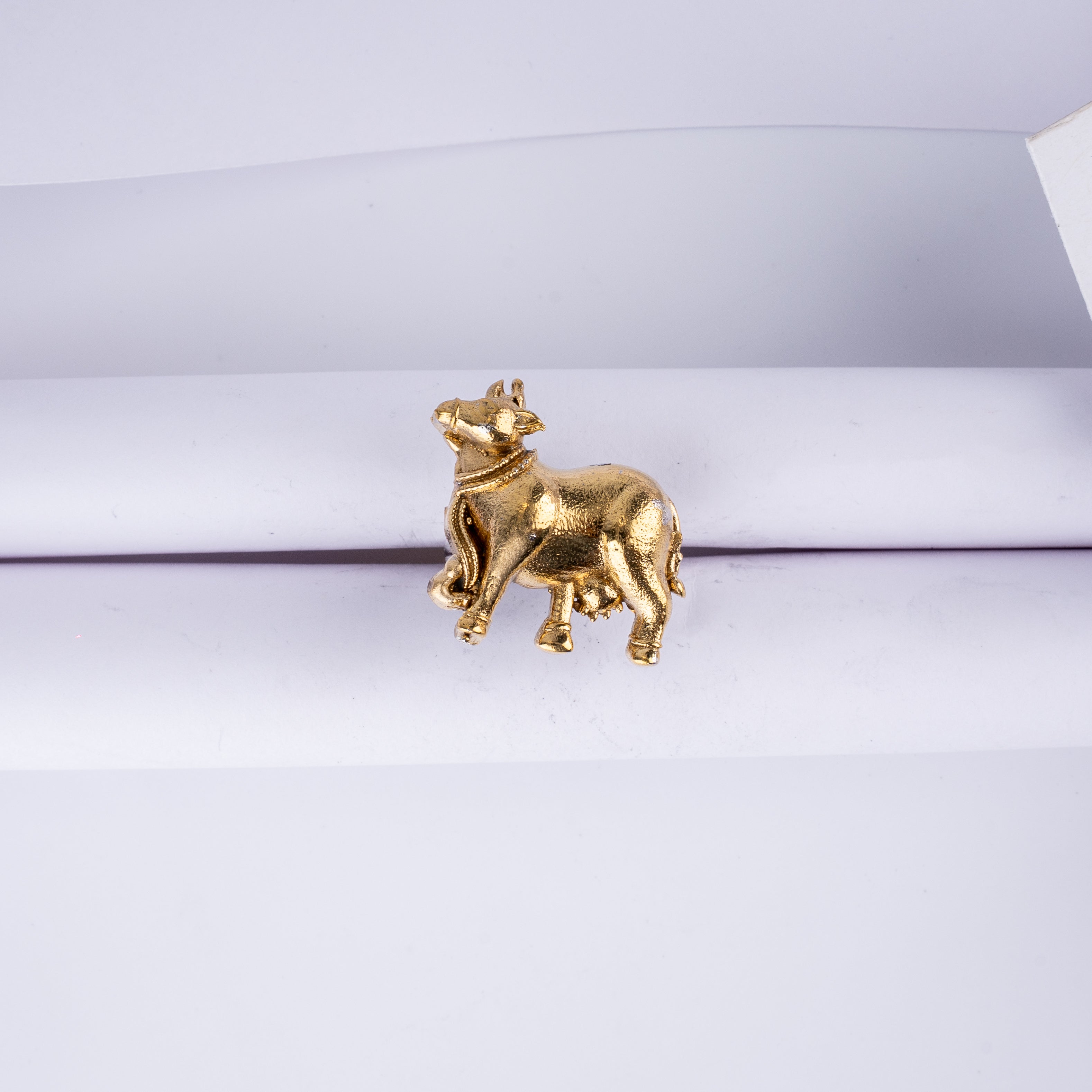 Antique Gold Kamadhenu Cow Statement Ring