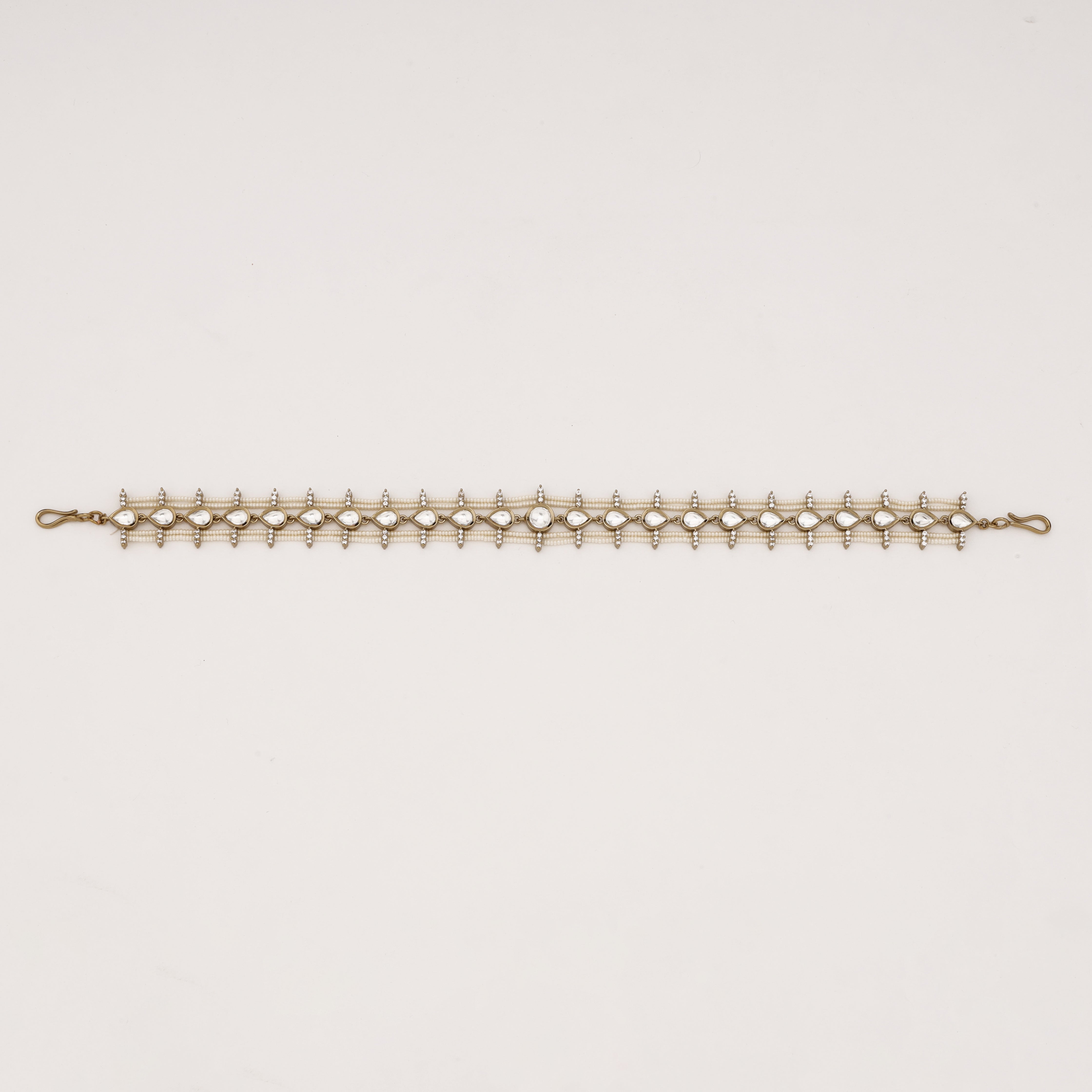 Ivory Pearl Kundan Bridal Mathapatti